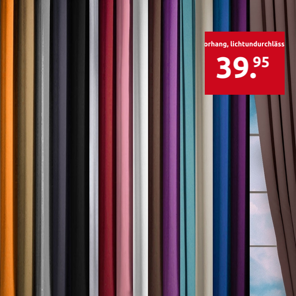 Vorhang, lichtundurchlässig