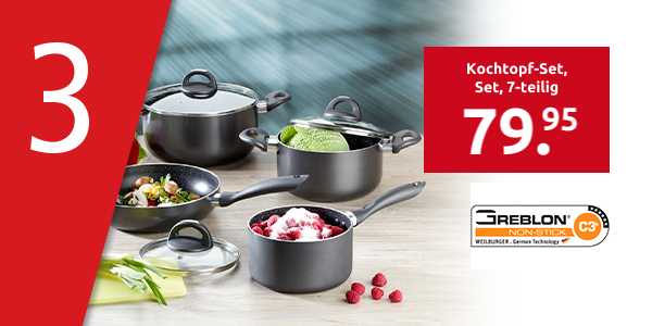 Kochtopf-Set «Stein», Set, 7-teilig