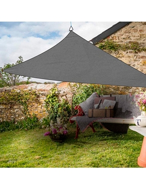 Dreieck-Sonnensegel 3,6 m, grau