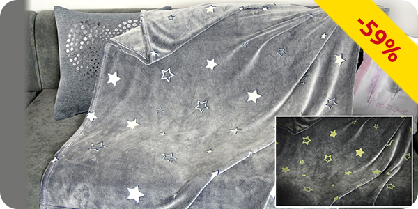 Fleecedecke «Glow Stars»