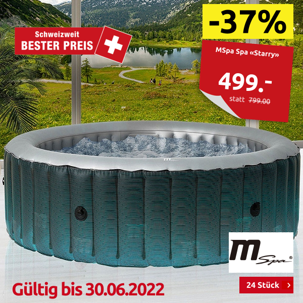 MSpa Spa «Starry» aufblasbar, 6 Personen, 138 Düsen