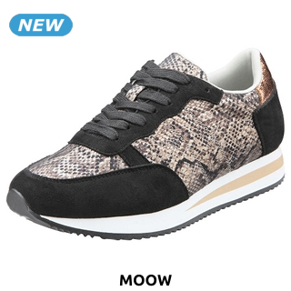 Moow Damen-Sneakers, schwarz