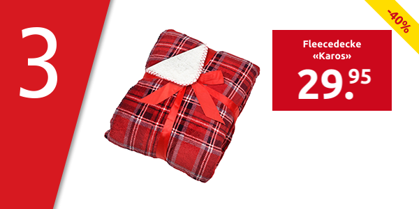 Fleecedecke «Karos», 150 x 200 cm