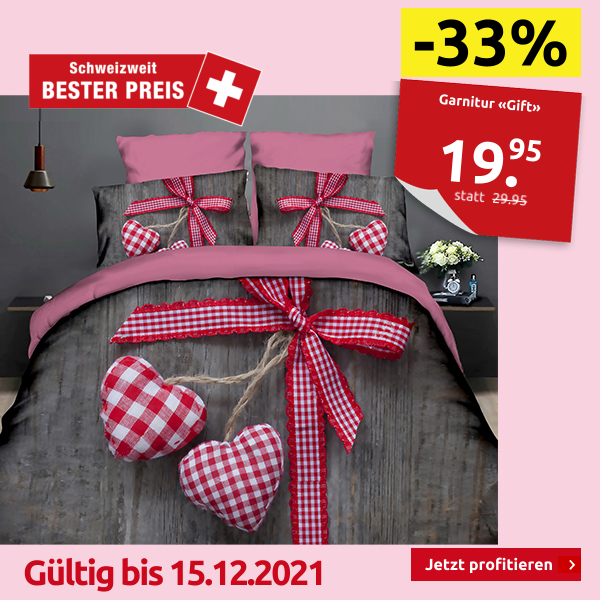 Garnitur «Gift», 160 x 210 cm + 65 x 100 cm