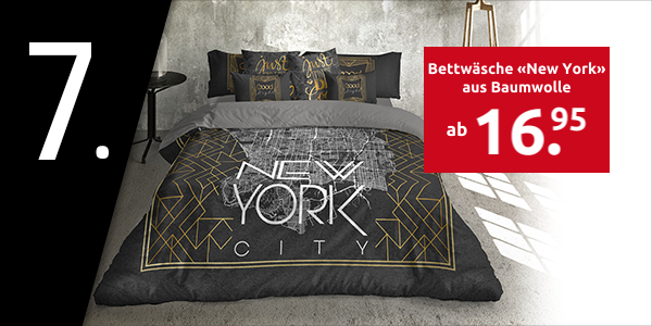 Bettwäsche «New York» aus Baumwolle