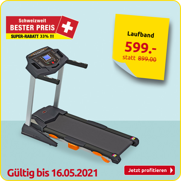 Laufband, 16 km/h, 48 Programme