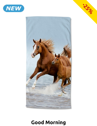 Good Morning Strandtuch «Free», 75 x 150 cm