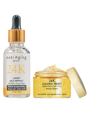 Kosmetikset «Gold Beauty», Creme 50 ml + Serum 30 ml