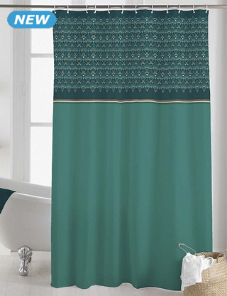 Duschvorhang «Imperia», 180 x 200 cm, petrol
