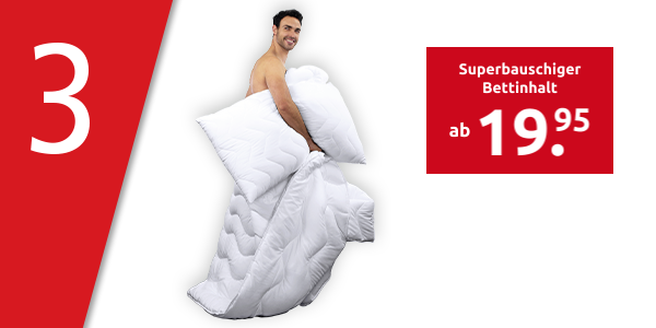 Superbauschiger Bettinhalt mit Mikrofaser-Bezug