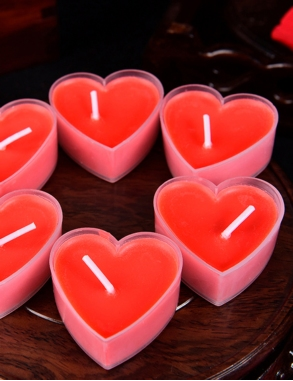 Kerzen «Herz», 9 Stück