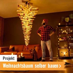 HORNBACH Projekt Weihnachtsbaum selber bauen