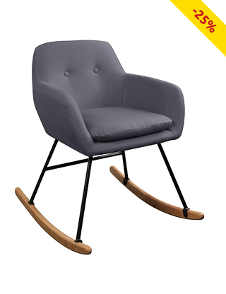 Schaukelstuhl in Grau