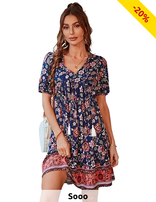 Kleid «Fleur de lys», geblümt