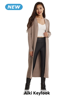 Lange Jacke «Joe», taupe