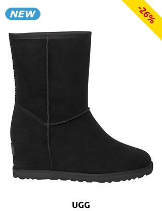 UGG Plateau-Stiefeletten «Classic», schwarz