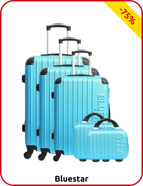 Kofferset «Bucarest» Bluestar, 5-teilig, blau