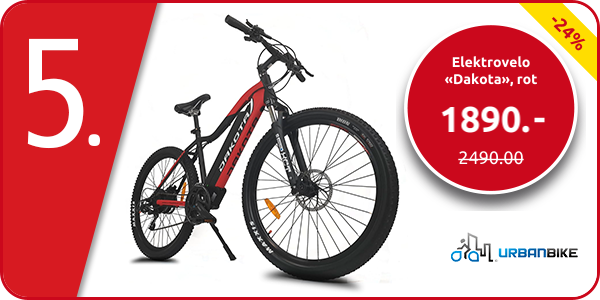 UrbanBike Elektrovelo «Dakota», rot