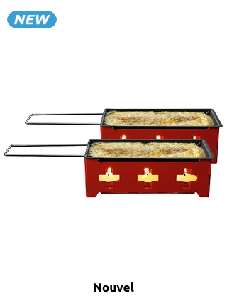 Raclette-Grill «CH Kreuz», mit Rechaud-Kerzen