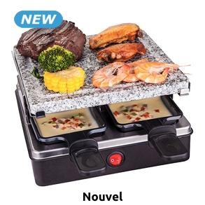 Nouvel Racletteofen «Cube Stone», 4 Personen