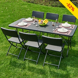 Klapptisch mit 6 Klappstühlen «Fiesta»