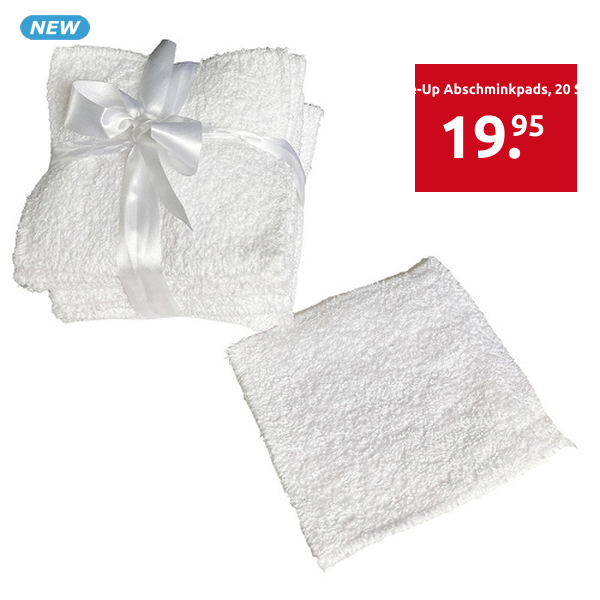 Make-Up Abschminkpads, waschbar, 20 Stück