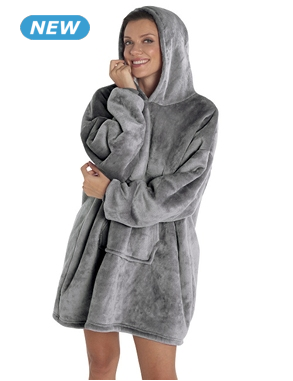 Fleecepullover, grau