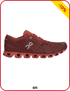 On Herren-Sneakers CloudX, ziegelstein