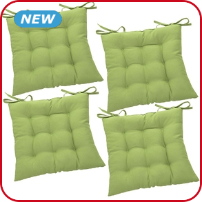 Stuhlkissen «Outdoor», 4 Stück, anis