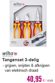 WIHA Elektronica-tangenset Pro 3-delig