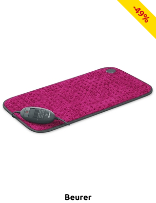 beurer Heizkissen «HK 123 XXL Nordic», 60 x 30 cm, magenta