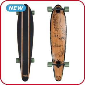 Area Longboard «Startflyer», braun/grün/schwarz