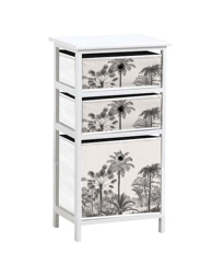 Regal «Cocoty»,  B 36 x H 76 x T 32 cm, weiss/schwarz