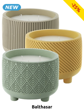 Balthasar Topfkerze, Ø14,8 cm, wassergrün