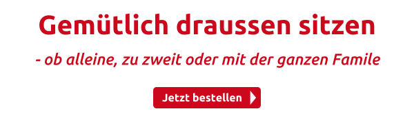 Gemütlich draussen sitzen