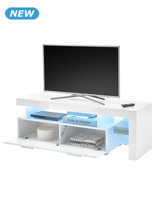 TV-Möbel «Store», B 140 x H 48 x T 45 cm, Dekor weiss