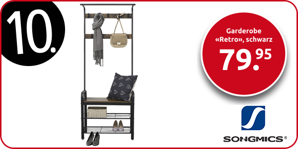 Garderobe «Retro», schwarz