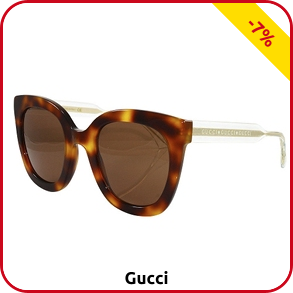 Gucci Damensonnenbrille «Havana Crystal», braun