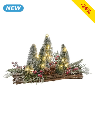 Tannen-Dekoration LED, 30 x 20 cm
