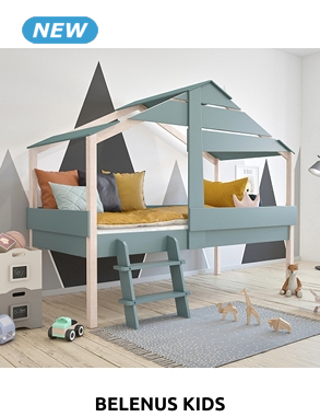 BELENUS KIDS Bett «Forêt», 90 x 200 cm, grün