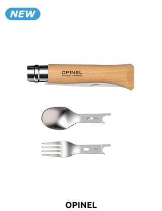 OPINEL Komplettset «Picnic+», 4-teilig, mit Messer N°08