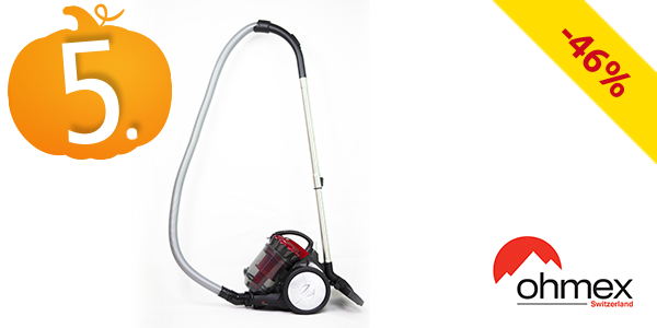 Ohmex Multizyklon-Staubsauger, rot/grau