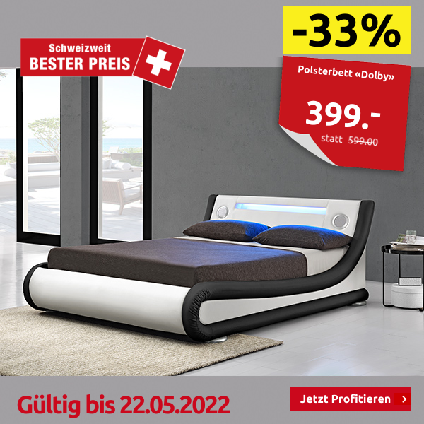 Polsterbett «Dolby», 140 x 200 cm