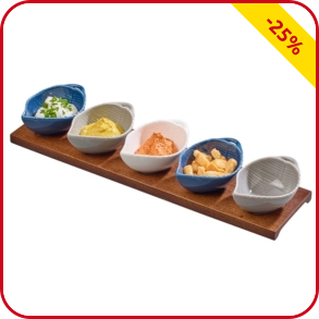 Apero Set Blattform, 6-teilig