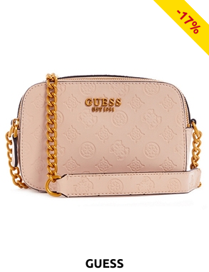 GUESS Handtasche mit Kette, rosa