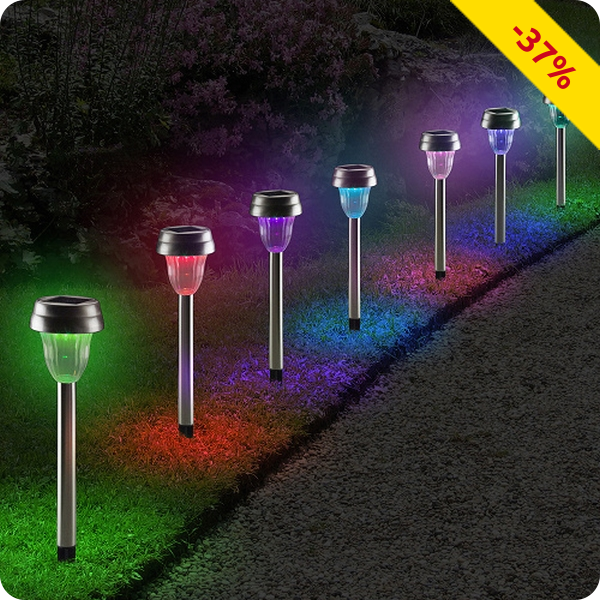 Solarlampen «Multicolor», 10 Stück
