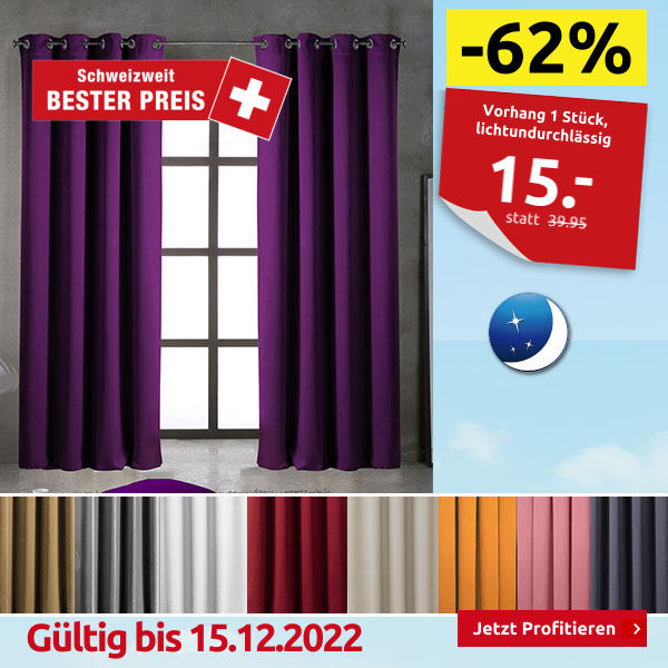 Vorhang 1 Stück, lichtundurchlässig, prune