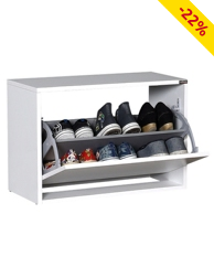Schuhschrank «Serie», B 60 x H 42 x T 30 cm, weiss
