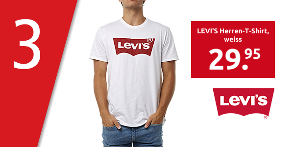LEVI'S Herren-T-Shirt, weiss