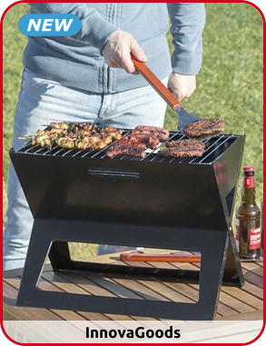 InnovaGoods tragbarer Grill, 45 x 45 cm, 3,1 kg
